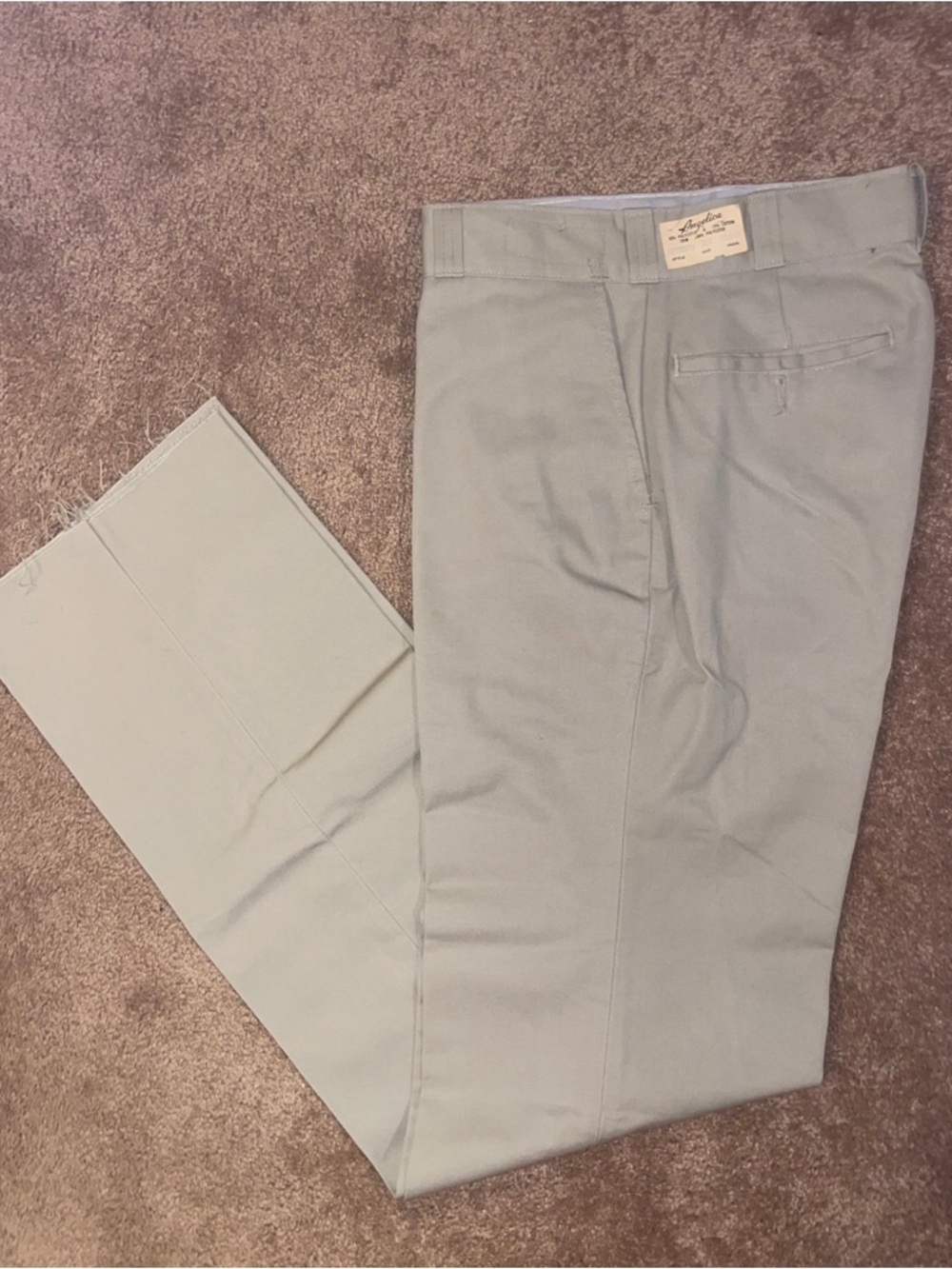 Vintage Mens Angelica Khaki Dress Pants 32X NWT